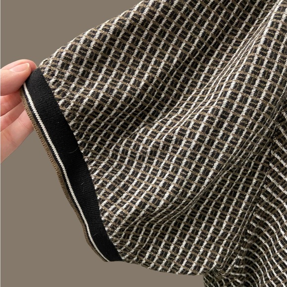 Sold —- Vintage Knit Mens Polo Style Short Sleeve Shirt 3XL, Brown, Black, Cre - Picture 3 of 7